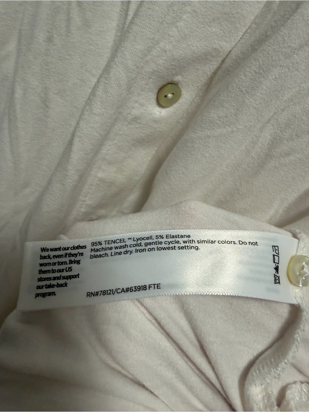 Eileen Fisher White Stretch Jersey Knit Classic Collar Shirt Size XS - Picture 3 of 5